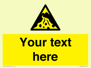 Custom Warning: Debris flow zone